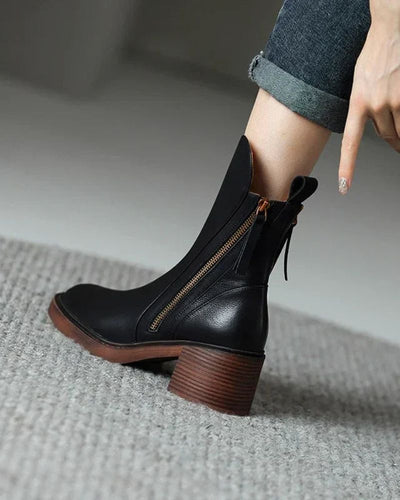 KYRA | ELEGANT & TIMELESS LEATHER ANKLE BOOTS