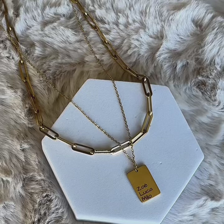 AVA | NAME NECKLACE SET