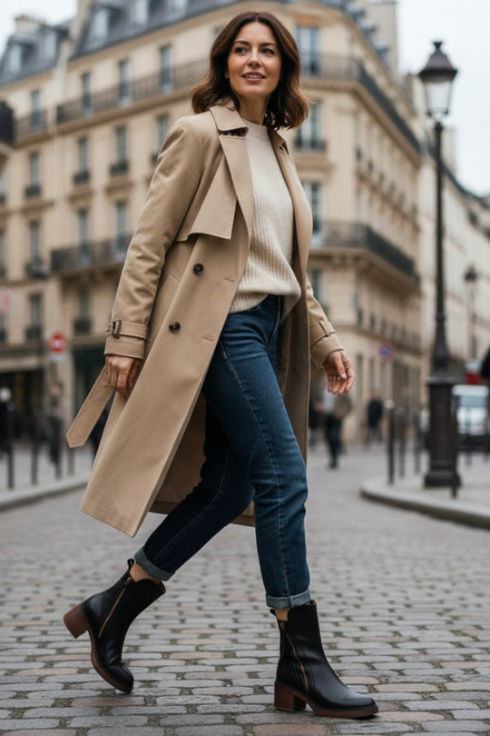 KYRA | ELEGANT & TIMELESS LEATHER ANKLE BOOTS