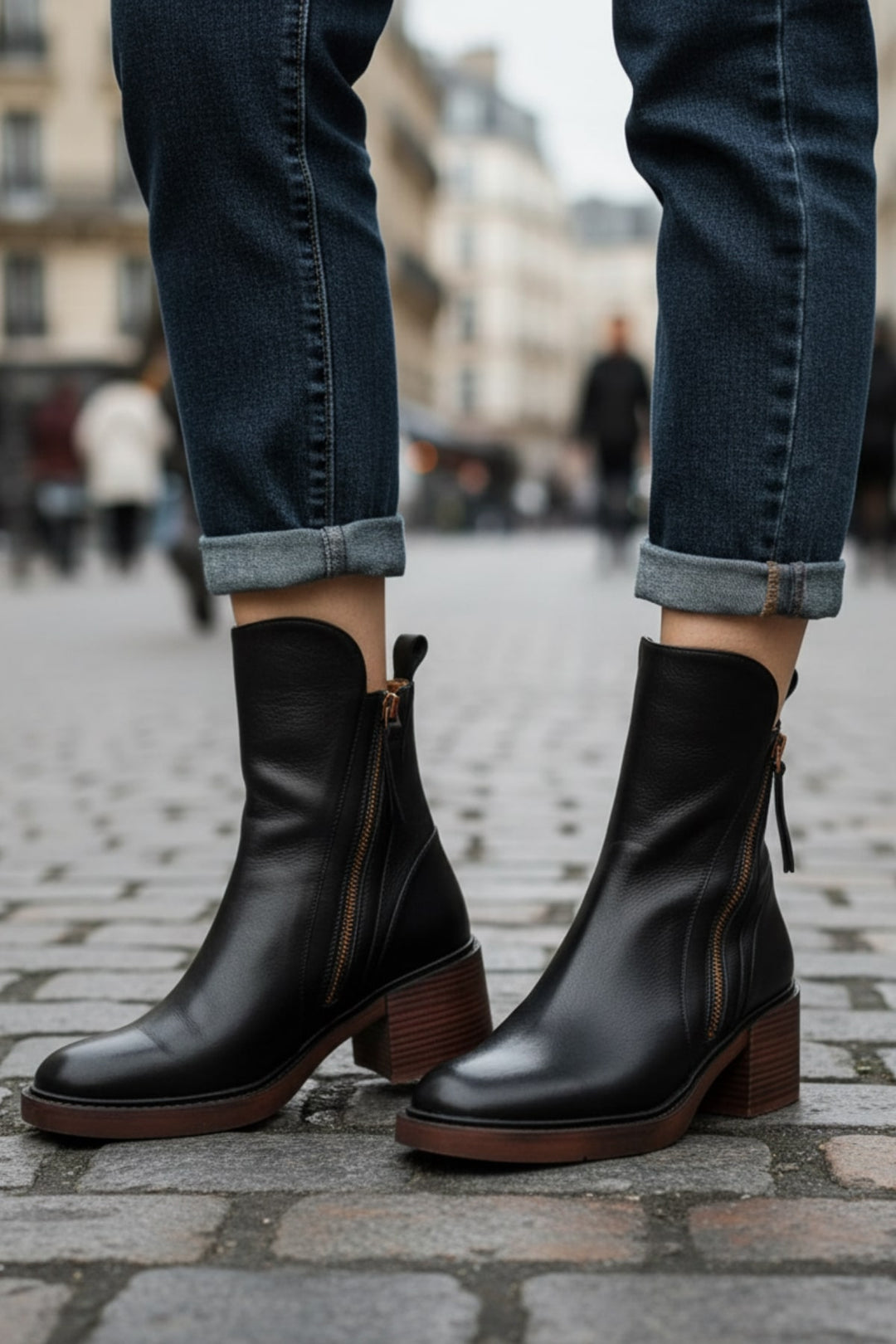 KYRA | ELEGANT & TIMELESS LEATHER ANKLE BOOTS