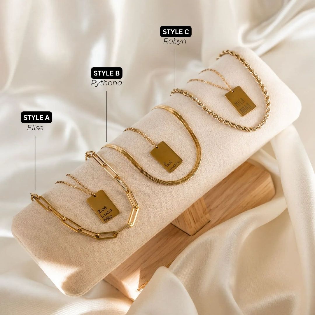 AVA | NAME NECKLACE SET