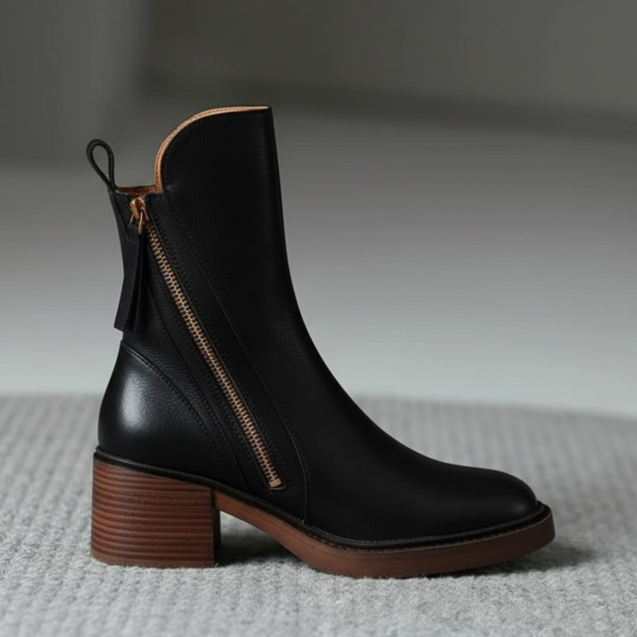 KYRA | ELEGANT & TIMELESS LEATHER ANKLE BOOTS