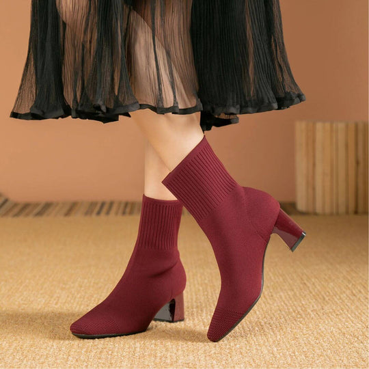 ROSIE | ELEGANT KNIT ANKLE BOOTS FOR EVERY OCCASION