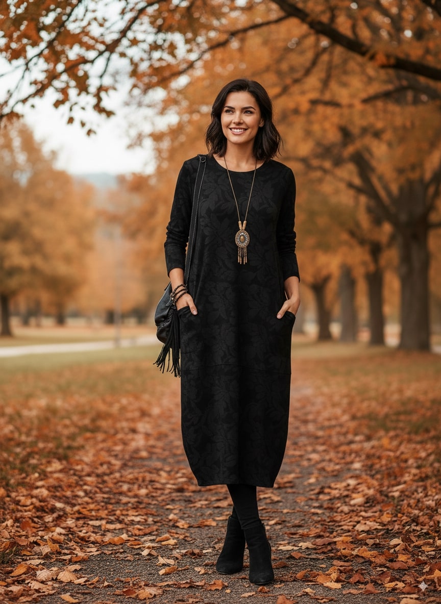 MADDY | WARM WINTER DRESS WITH ELEGANT CUT