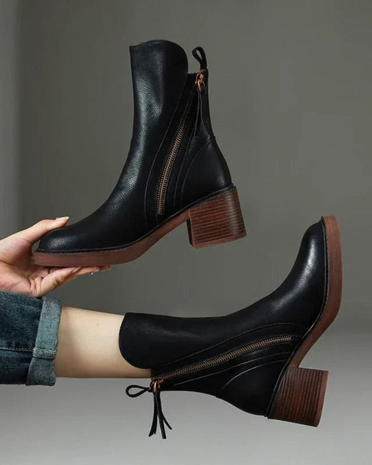 KYRA | ELEGANT & TIMELESS LEATHER ANKLE BOOTS